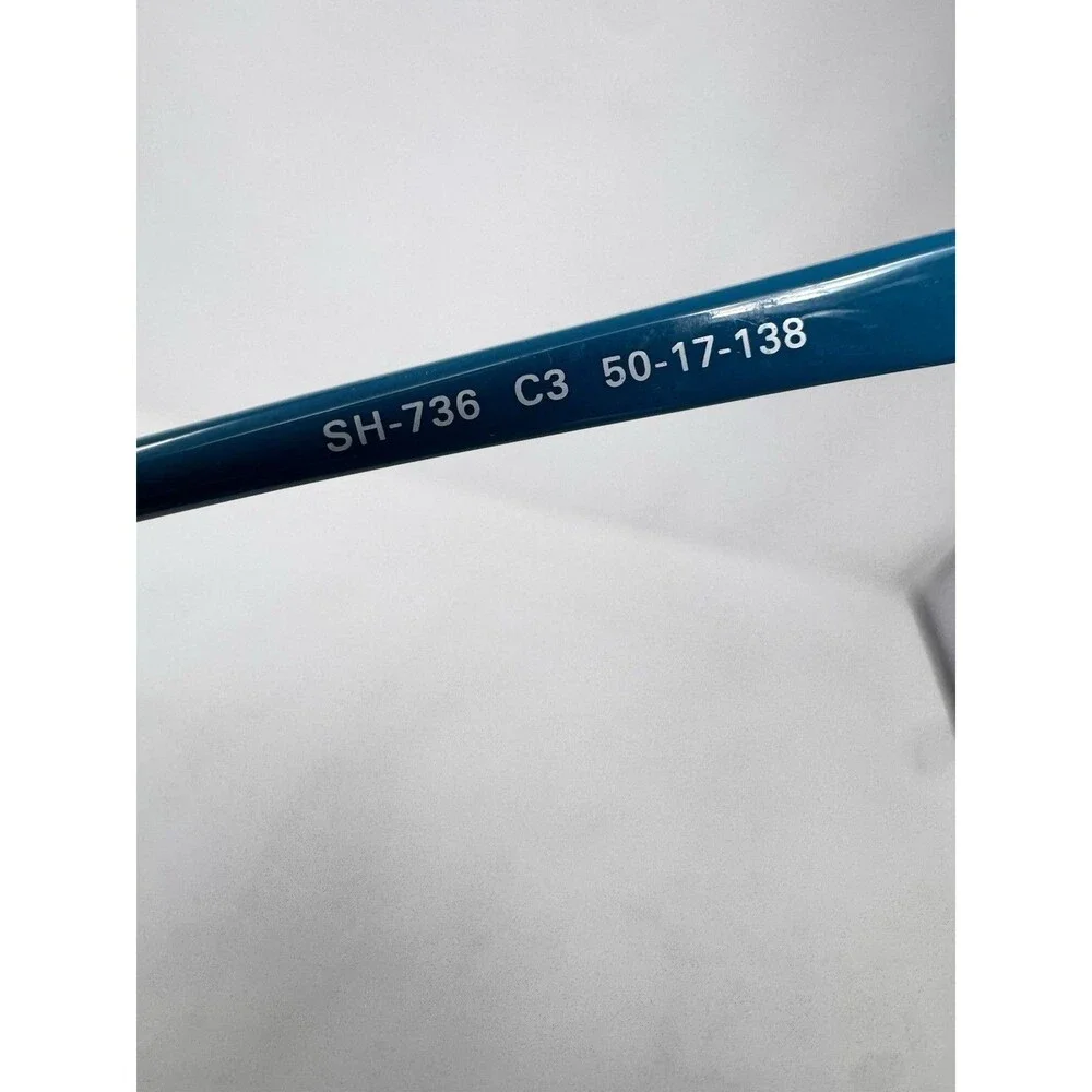 Scott Harris SH-736 Eyeglass Frames Only 50-17-138 Teal C3 Authentic